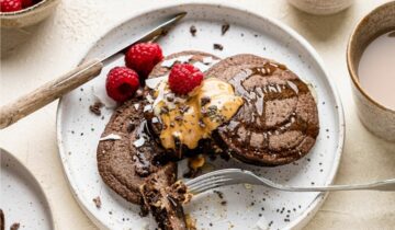 Chocolate Chia Pancakes