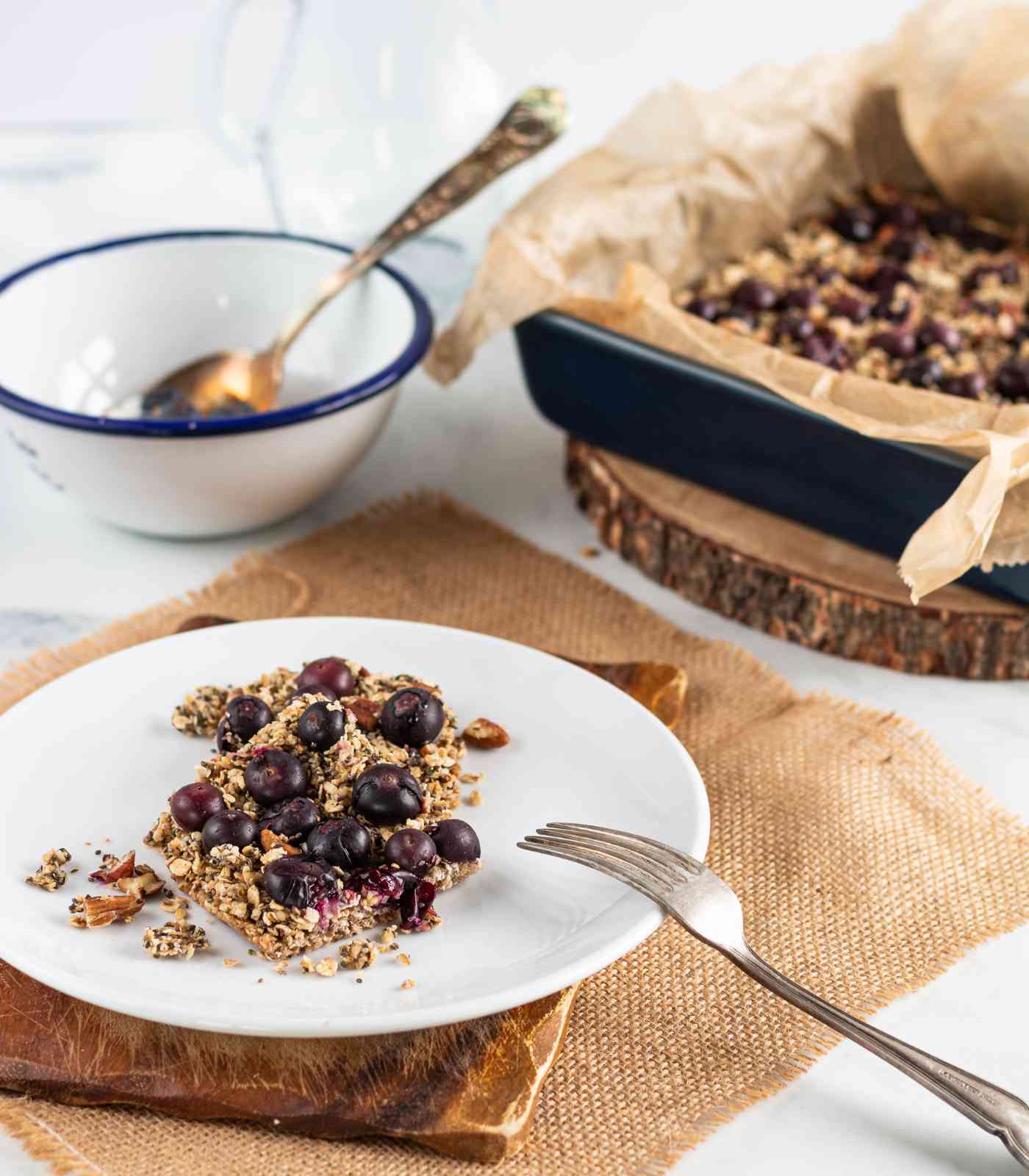 Blueberry Oat Breakfast Bar Recipe