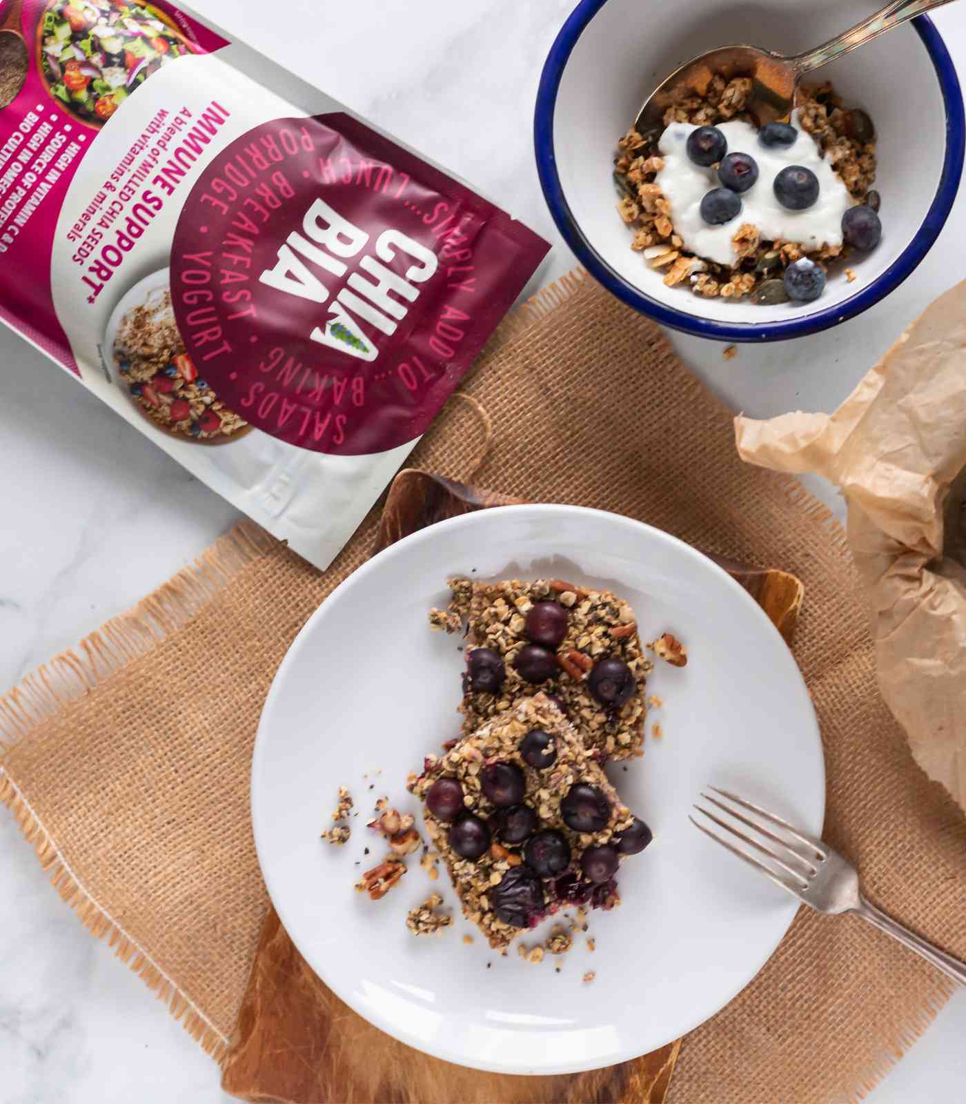 Immune Support Recipes | Blueberry Oat Breakfast Bar